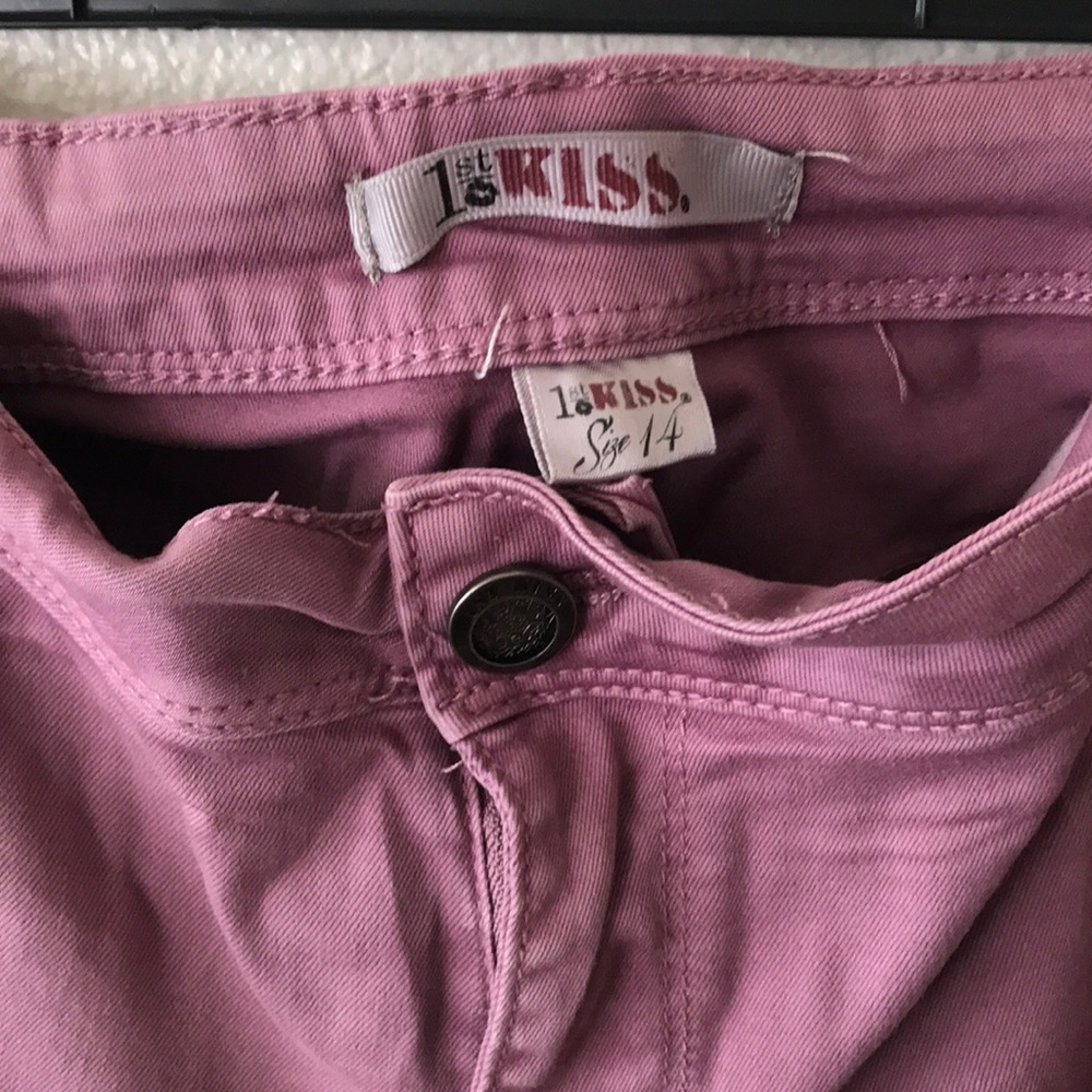 Mauve Ripped 5 pockets pants!